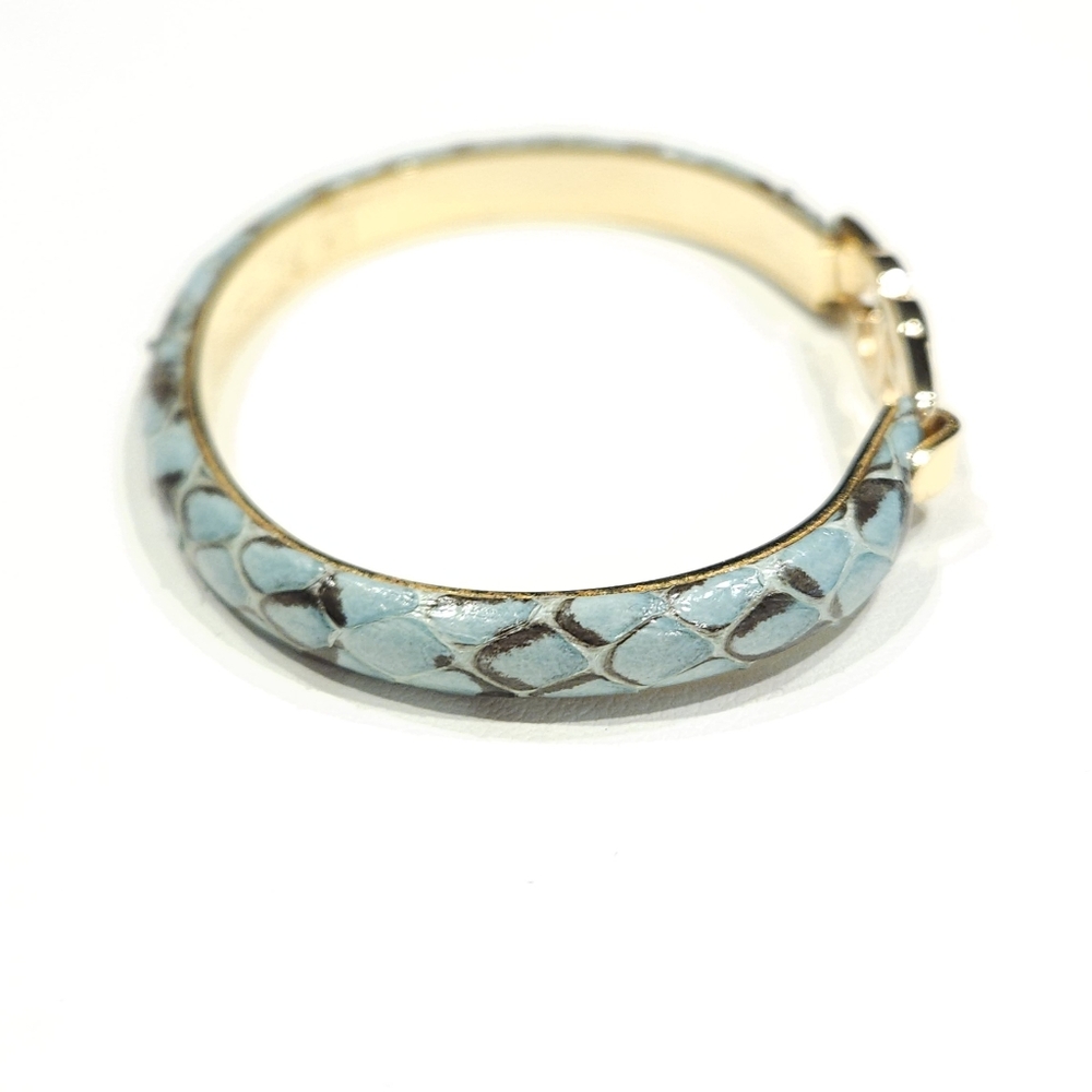 ❤️ 2/$30 Casini & Gori Vintage Snakeskin Bracelet 24KT Gold Plated Made in Italy - Picture 6 of 16
